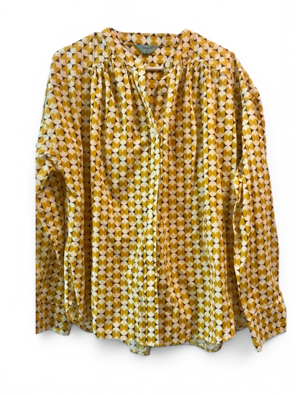 Voyageur by Mersea Geometric Tile Blouse - XL